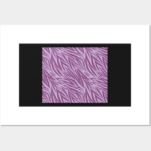 Modern Animal Skin Pattern Zebra Posters and Art